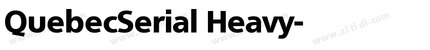 QuebecSerial Heavy字体转换